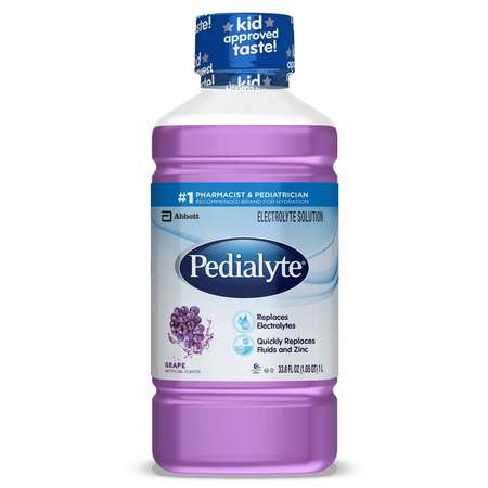 PEDIALYTE Pedialyte Grape 33.8 Fl oz. (1L) Bottle, PK8 00240